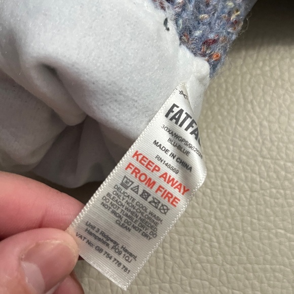 NWT - Fat Face Fleece Lined Wool Blended Ribbed Knit Mittens - Picture 5 of 6